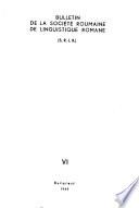 Bulletin de la Société roumaine de linguistique romane