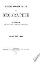 Bulletin de la Société royale belge de géographie