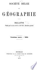Bulletin de la Société royale belge de géographie