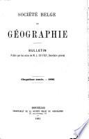 Bulletin de la Société royale belge de géographie