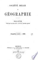 Bulletin de la Société Royale Belge de Géographie