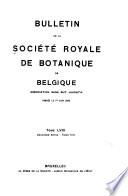 Bulletin de la Société royale de botanique de Belgique