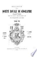 Bulletin de la Société royale de géographie d'Anvers