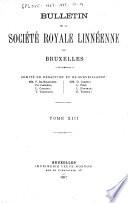 Bulletin de la Société royale linnéenne de Bruxelles