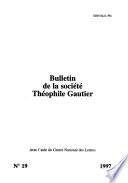 Bulletin de la Société Théophile Gautier