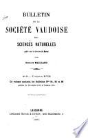 Bulletin de la Société vaudoise des sciences naturelles