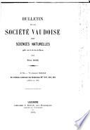 Bulletin de la Société vaudoise des sciences naturelles
