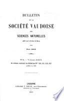 Bulletin de la Société vaudoise des sciences naturelles
