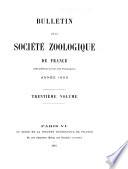 Bulletin de la Société zoologique de France