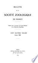 Bulletin de la Société zoologique de France