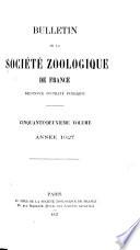 Bulletin de la Société zoologique de France