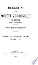 Bulletin de la Société zoologique de France
