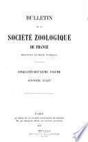 Bulletin de la Société zoologique de France