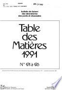 Bulletin de liaison des laboratoires routiers