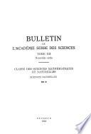 BULLETIN DE L’ACADÉMIE SERBE DES SCIENCES TOME XII