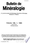 Bulletin de Minéralogie