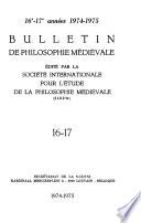 Bulletin de philosophie médiévale