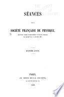 Bulletin de séances de la Société française de physique ...