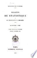 Bulletin de statistique et de législation comparée