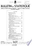 Bulletin de statistique