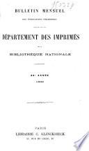 Bulletin des acquisitions étrangères de la Bibliothèque nationale