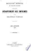 Bulletin des acquisitions étrangères de la Bibliothèque nationale