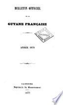 Bulletin des actes administratifs de la Guyane française