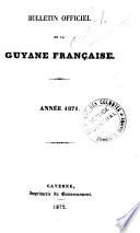 Bulletin des actes administratifs de la Guyane française