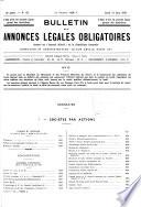Bulletin des Annonces Legales Obligatioires