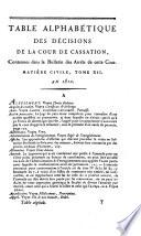 Bulletin des arrêts de la Cour de cassation rendus en matière civile