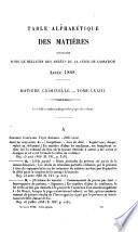Bulletin des arrêts de la Cour de cassation rendus en matière criminelle