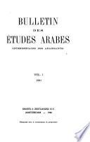 Bulletin des études arabes