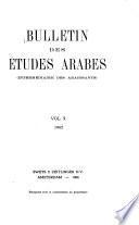 Bulletin des etudes arabes
