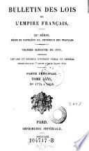 Bulletin des lois de la Republique Francaise