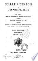 Bulletin des lois de la Republique Francaise