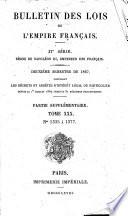 Bulletin des lois de la République française