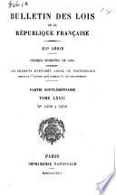 Bulletin des lois de la République française