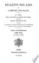 Bulletin des lois de la République Française