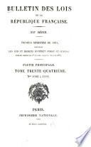 Bulletin des lois de la République française