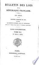 Bulletin des lois de la République française