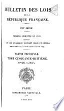 Bulletin des lois de la République française