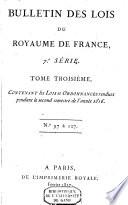 Bulletin des lois de la République Française