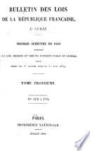 Bulletin des lois de la République française