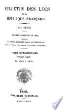 Bulletin des lois de la République française