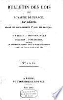 Bulletin des lois de la République Française