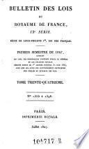 Bulletin des lois de la Republique Francaise