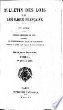 Bulletin des lois de la République française