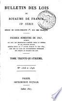 Bulletin des lois de la République franc̜aise