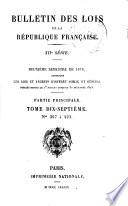 Bulletin des lois de la République franc̜aise
