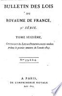 Bulletin des lois de la République franc̜aise